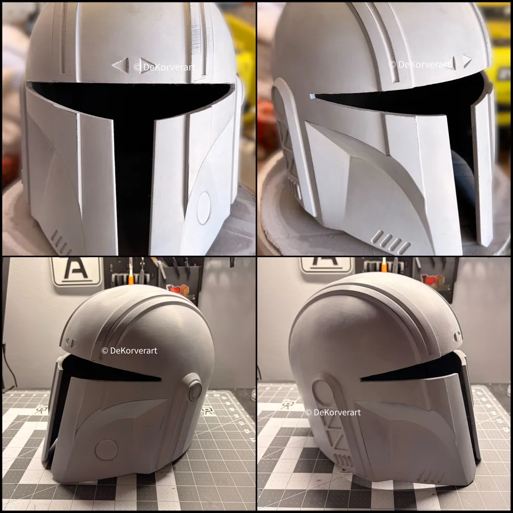 Custom Mandalorian Helmet, photo 4 of 4 - Custom Mandalorian Helmet Props & Cosplay