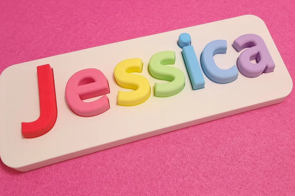 Custom Montessori Name Puzzle Letter Kids, photo 2 of 4 - Puzzles & Brain Teasers, customizable