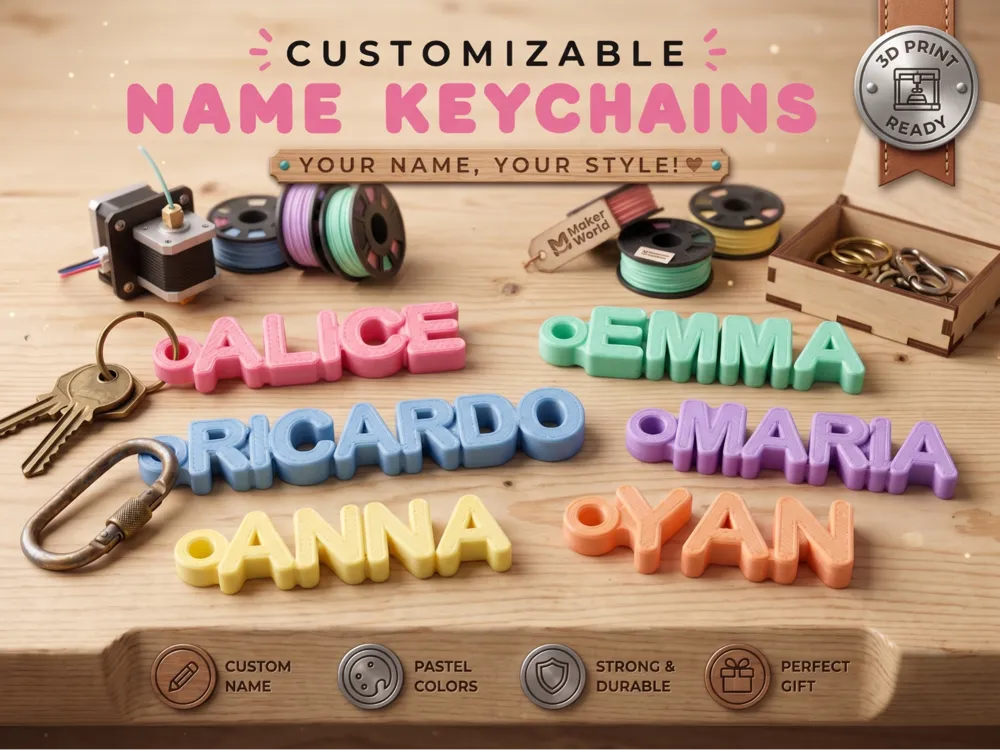 Custom Name Keyring, photo 4 of 4 - Custom Name Keyring Tools