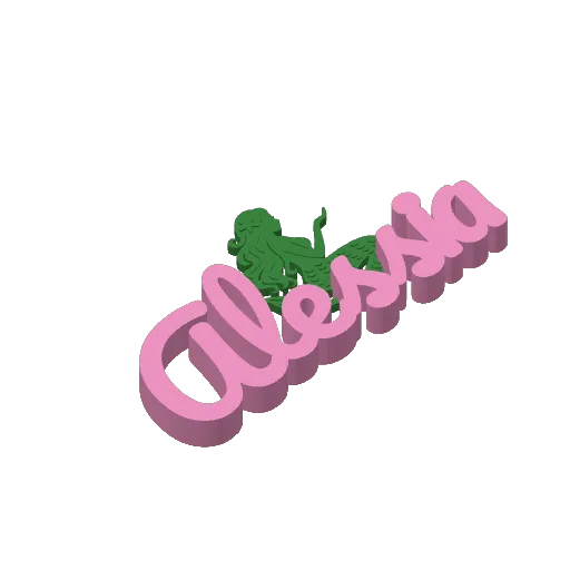 Custom Name Sign Sirena, another view - Custom & Name Signs, mermaid