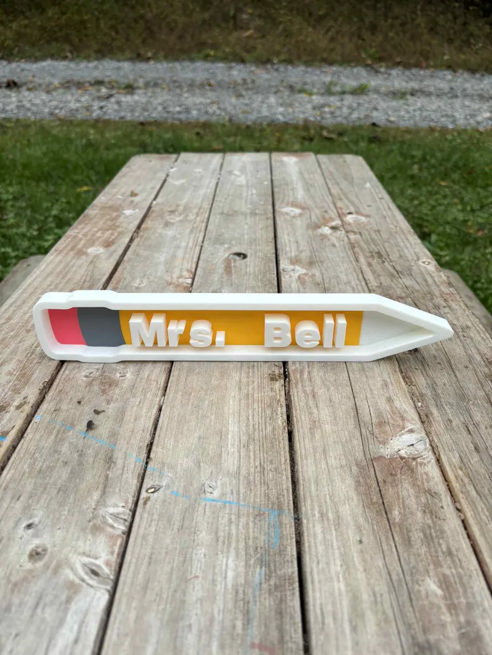 Custom Pencil tabletop name sign, photo 3 of 4 - Pens, Pencils & Accessories, gift
