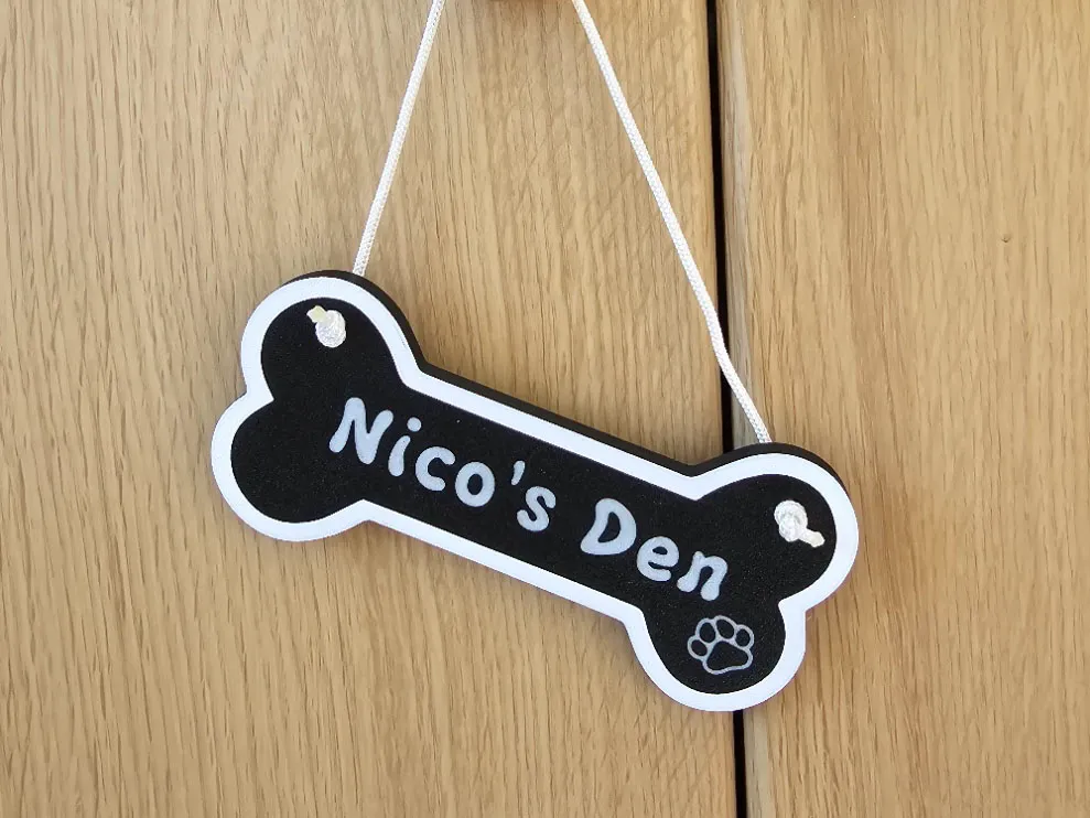 Customisable Dog Bone Sign / Pet Name Plate
