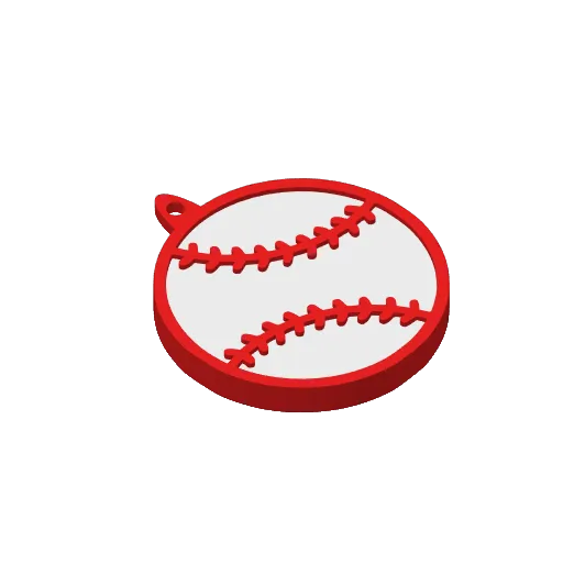 Customizable Baseball / Softball Keychain/Bag Tag, another view - Photo & Custom Keychains, fun