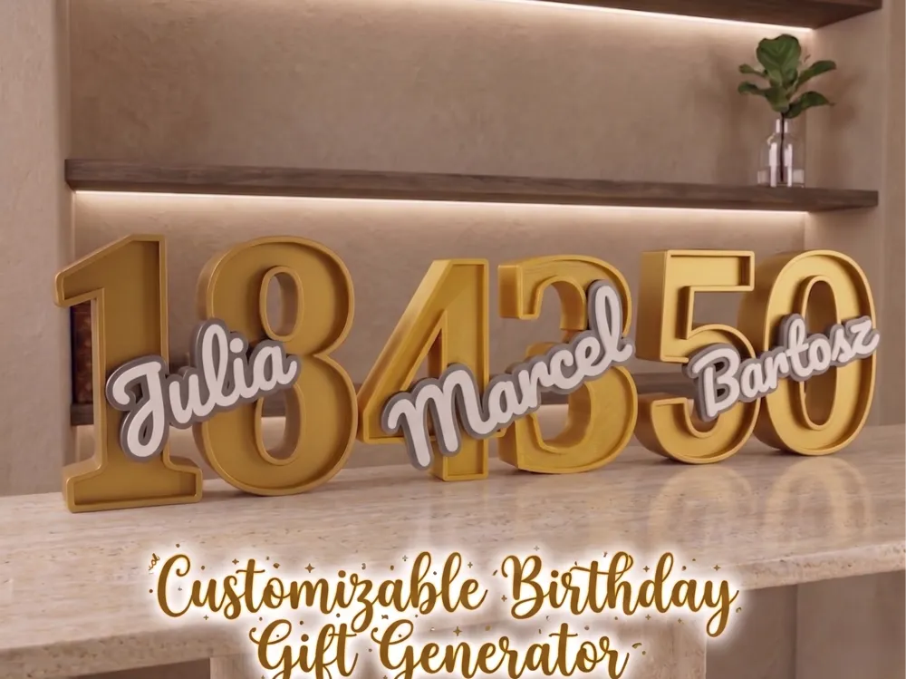 Customizable Birthday Gift Generator