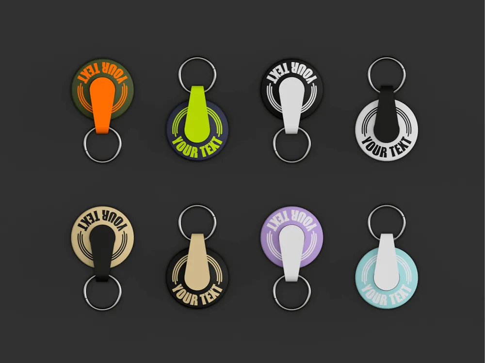 Customizable Flying Disk Fidget Keychain