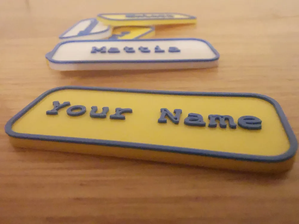 Customizable NAME plate - for recognition, photo 2 of 4 - Name Plates, badge