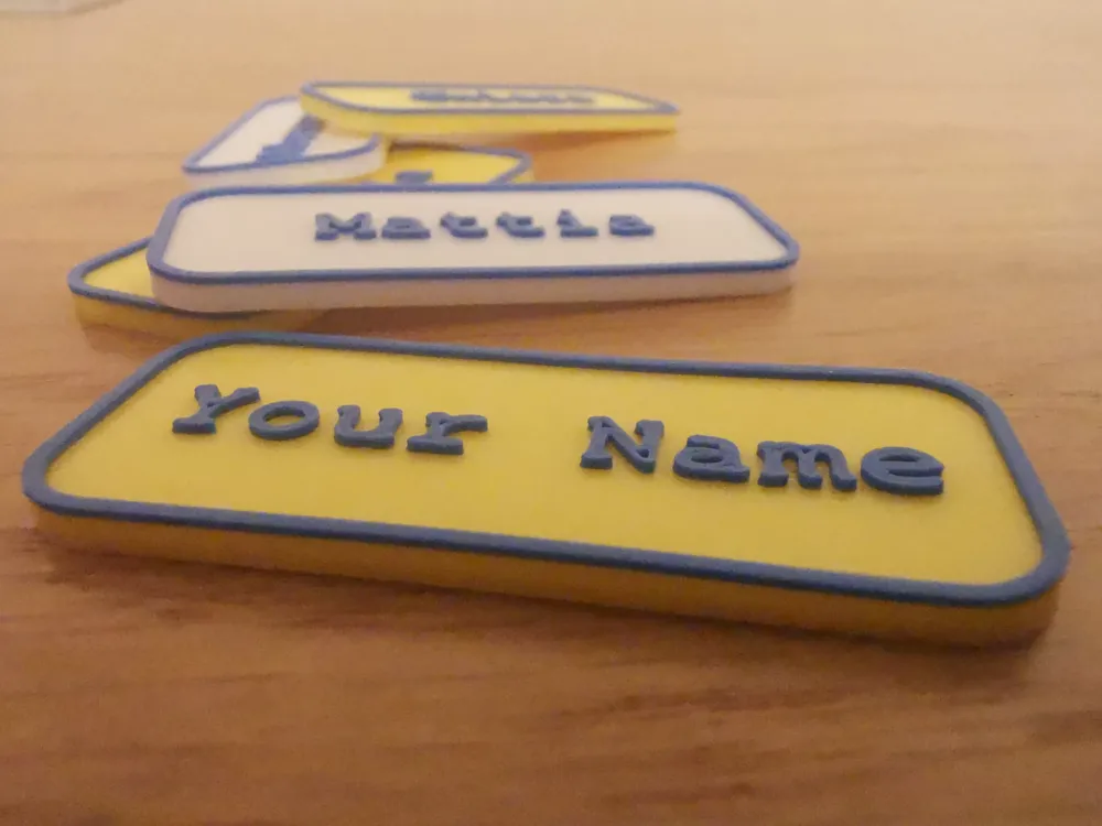 Customizable NAME plate - for recognition, another view - Name Plates, portanome