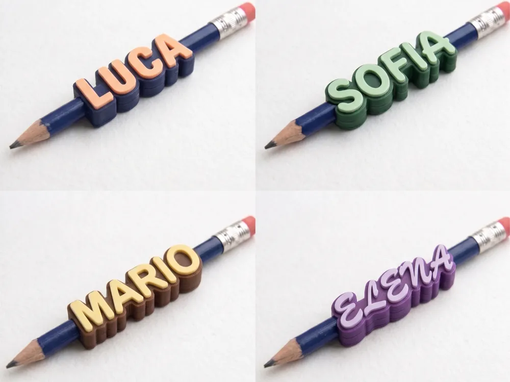 Customizable parametric pencil name Toppers, photo 4 of 4 - Customizable parametric pencil name Toppers Tools