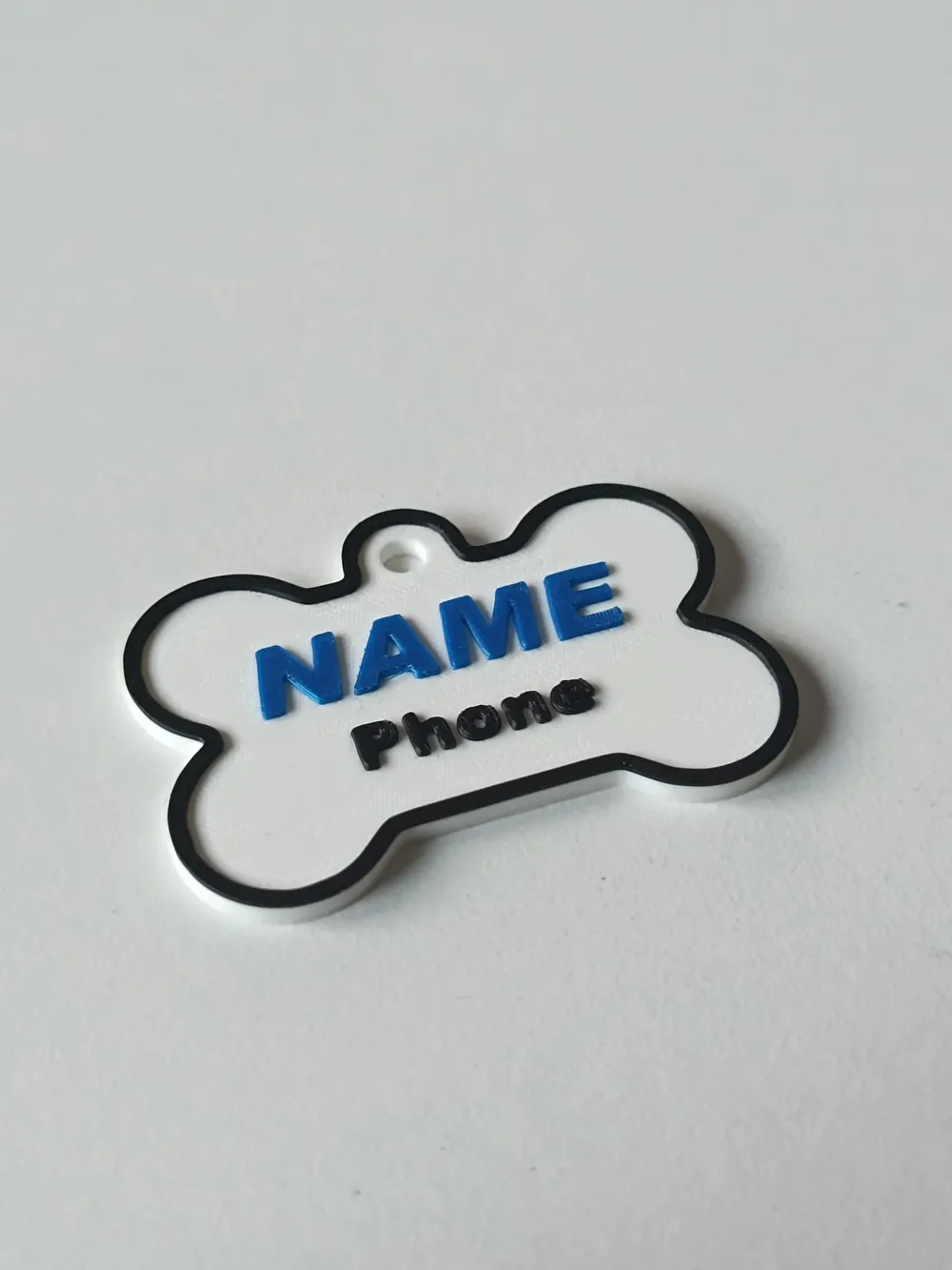 Customizable pet identification plate, photo 2 of 4 - Pet Accessories, dog