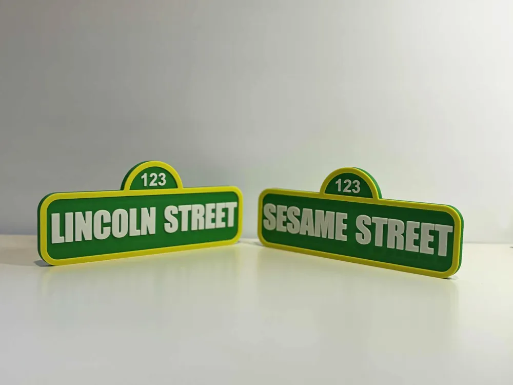 Customizable Sesame Street Sign - Name plate, photo 2 of 4 - Name Plates, kids room
