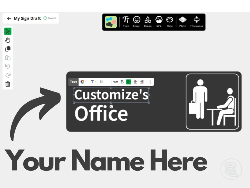 Customizable "The Office" Sign, photo 2 of 4 - Gaming & Pop Culture Signs, office accesories
