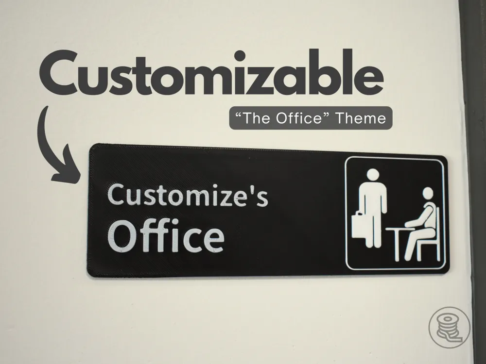 Customizable "The Office" Sign, another view - Gaming & Pop Culture Signs, office accessories