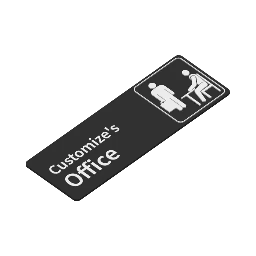 Customizable "The Office" Sign, another view - Gaming & Pop Culture Signs, office accessory
