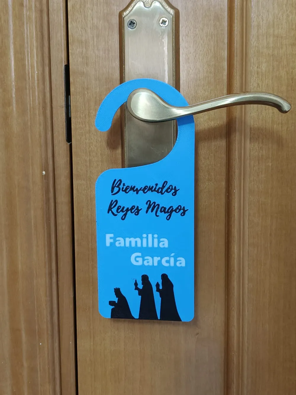 Colgador de puerta Reyes magos PERSONALIZABLE, photo 2 of 4 - Personalised Christmas Ornaments, Christmas