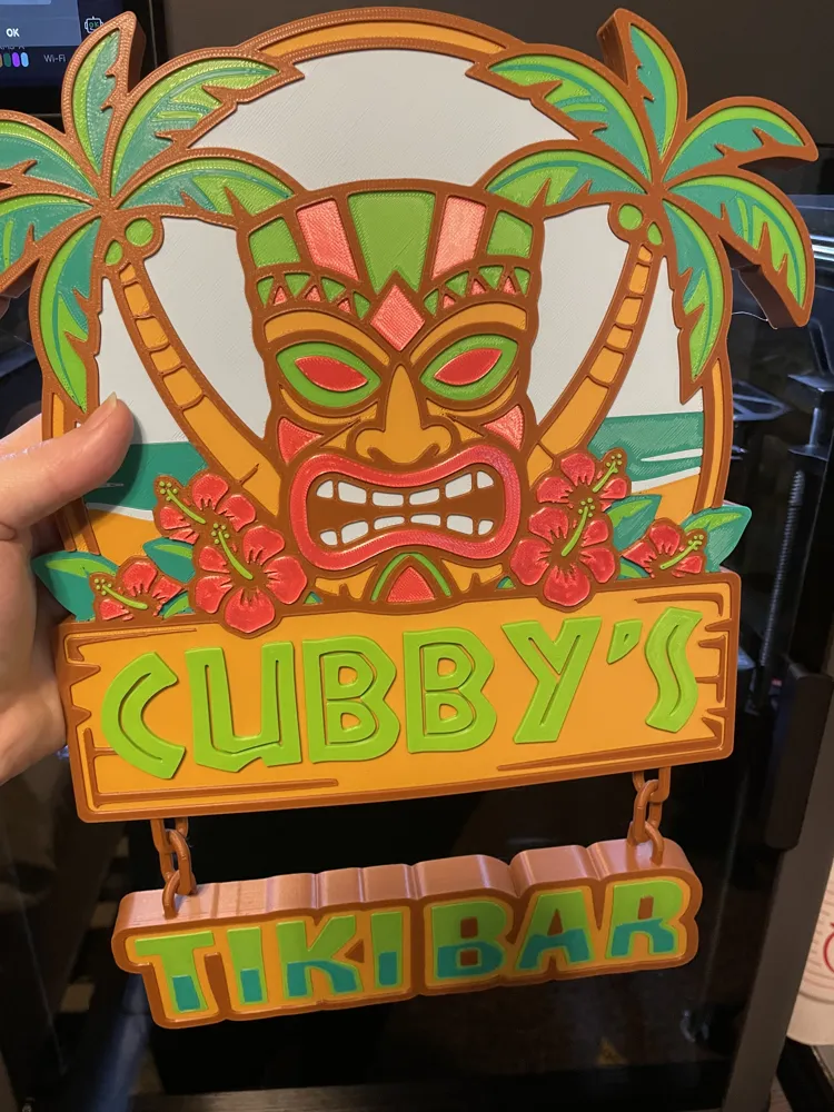 Customizable Tiki Bar Name Sign, photo 2 of 4 - Quote & Word Signs, mask
