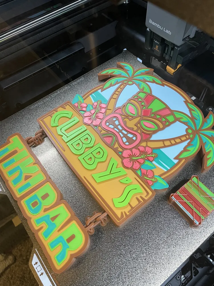 Customizable Tiki Bar Name Sign, photo 3 of 4 - Quote & Word Signs, personalized