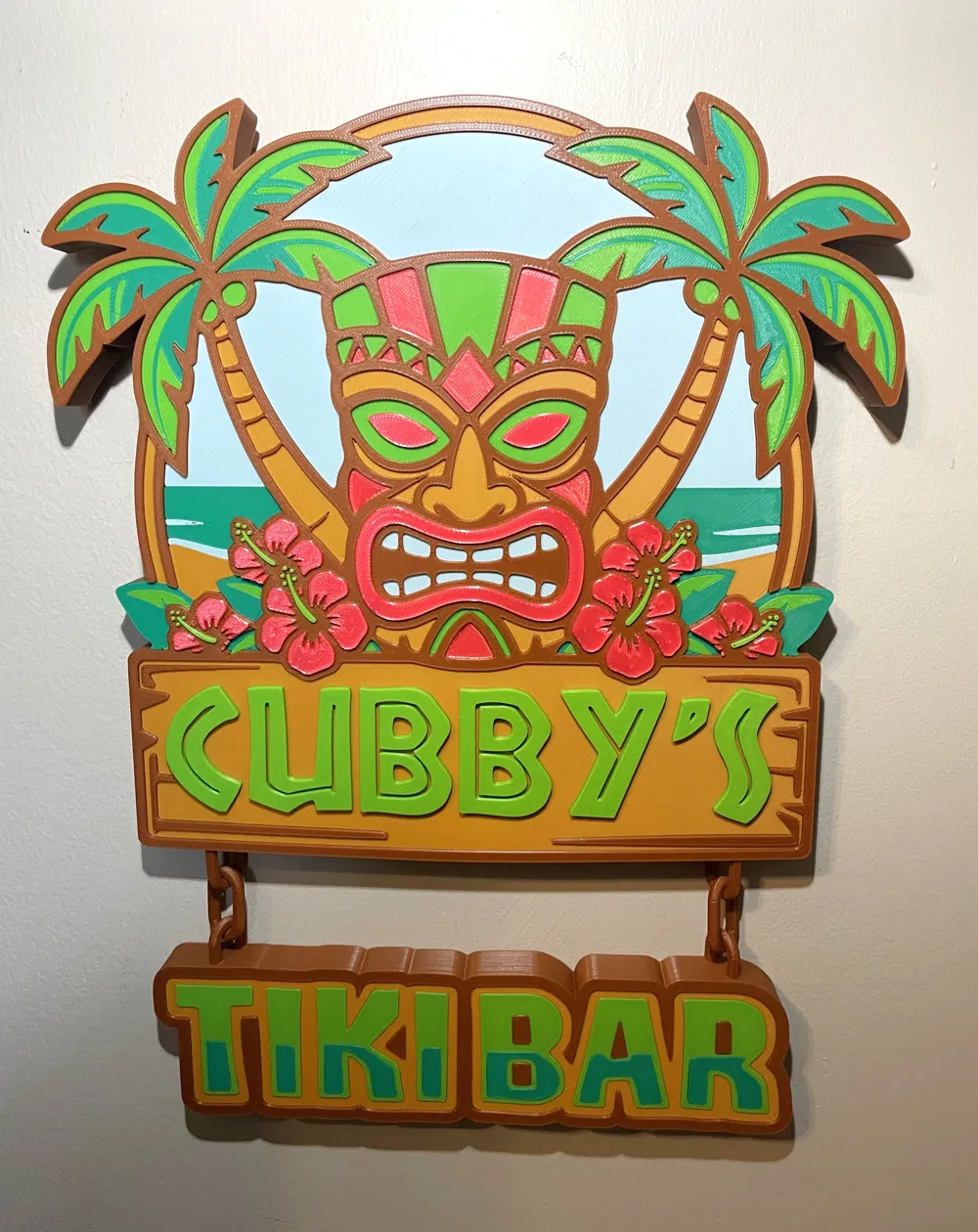 Customizable Tiki Bar Name Sign, photo 4 of 4 - Quote & Word Signs, editable