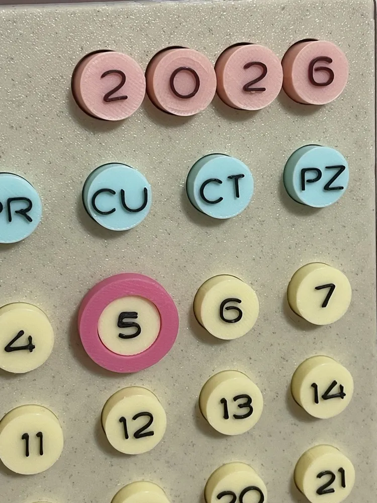 Customize Infinite Perpetual Calendar V2, photo 4 of 4 - Customize Infinite Perpetual Calendar V2 Household