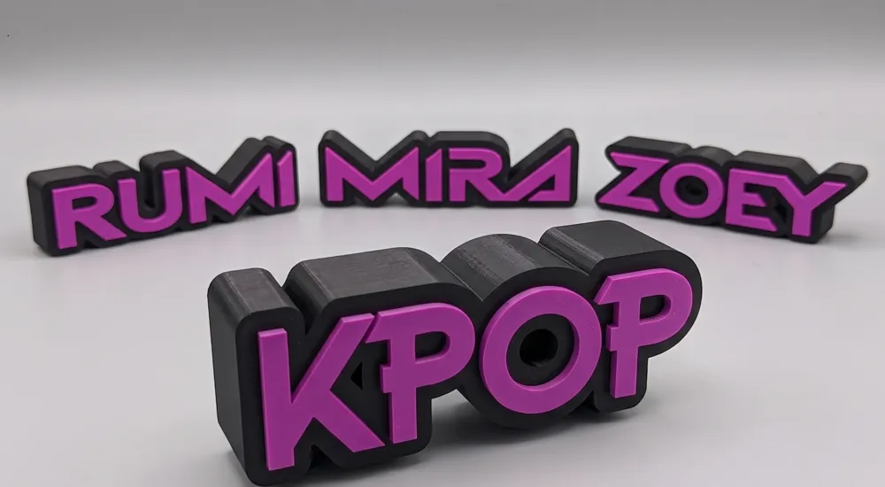 Customize Online! Kpop Demon Hunters Name Sign, photo 2 of 4 - Custom & Name Signs, kpop demom hunters