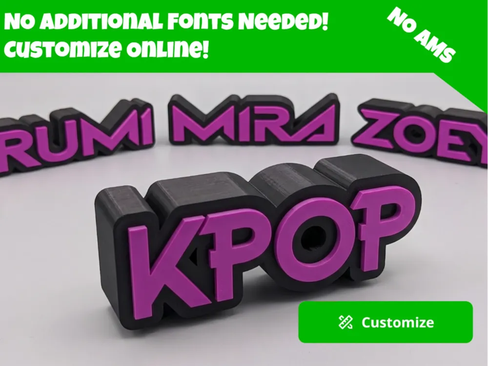 Customize Online! Kpop Demon Hunters Name Sign, another view - Custom & Name Signs, kpopdemonhungers