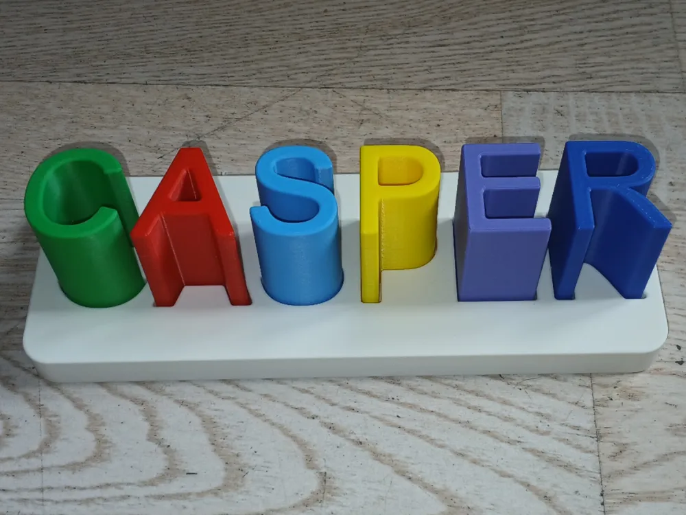 CUSTUMIZABLE Toddler Name Sorter Game, another view - Baby & Toddler Toys, sorting