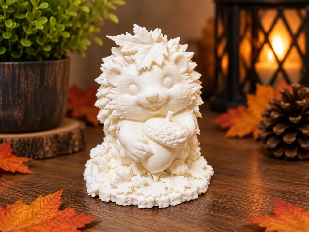 Cute Autumn Hedgehog with Acorn, Fall Decoration - Statues, in stock in India