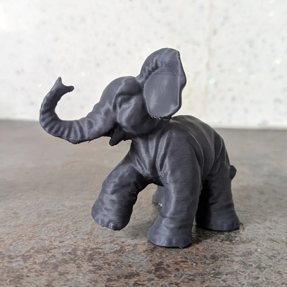 Cute Baby Elephant Ornament 1, photo 2 of 4 - Elephant Figurines, statue