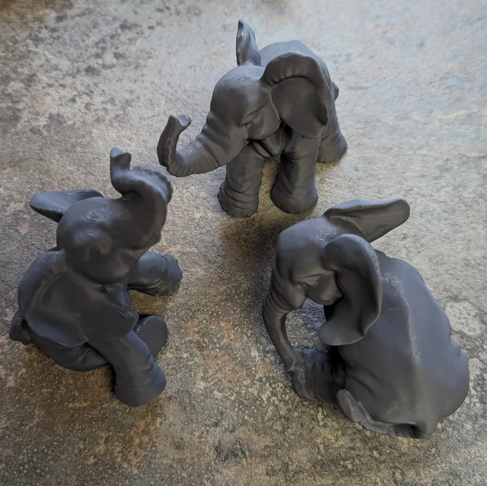Cute Baby Elephant Ornament 1, photo 3 of 4 - Elephant Figurines, figuerine