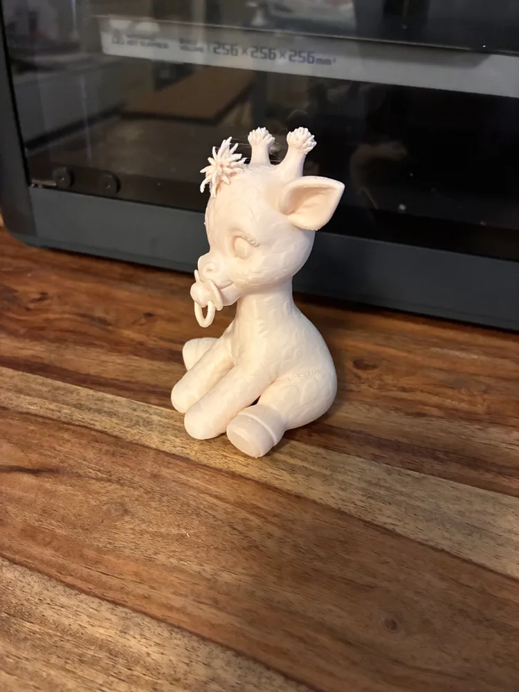 Cute Baby Giraffe with Pacifier Tail-Free Figurine, photo 3 of 5 - Baby Care & Feeding, nursery decor