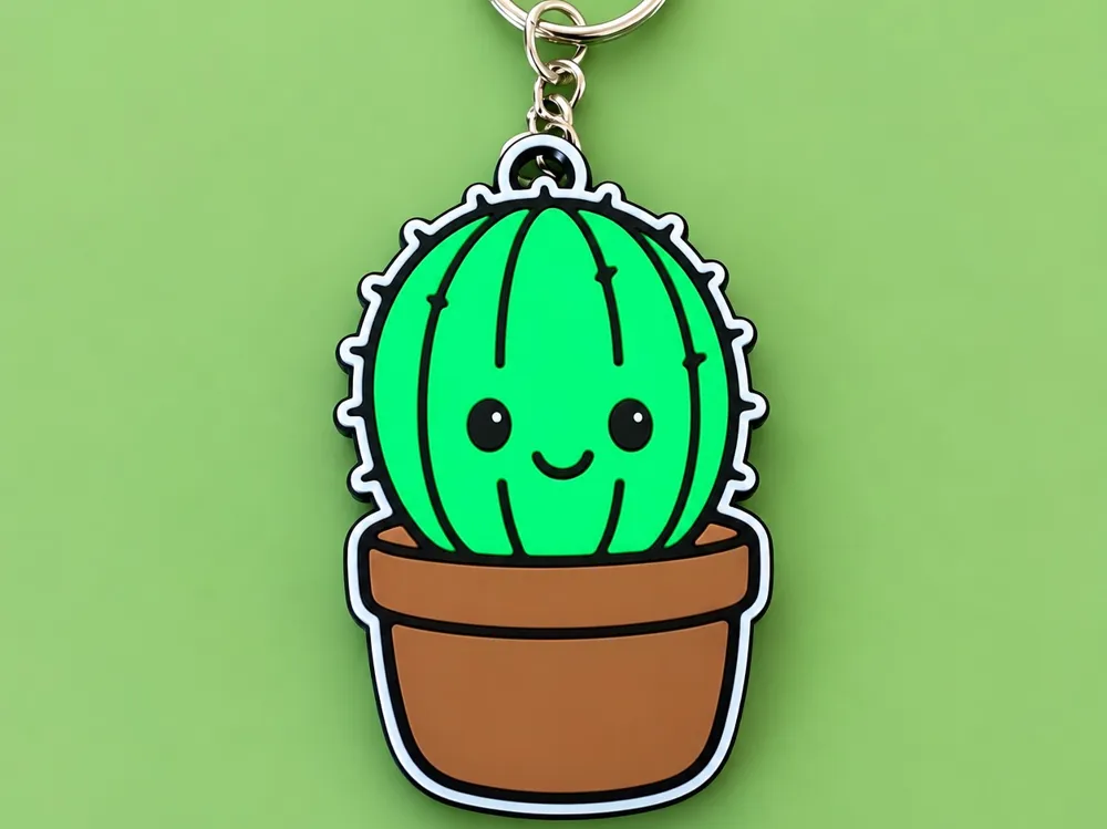 Cute Cactus Keychain!, photo 4 of 4 - Cute Cactus Keychain! Keychains