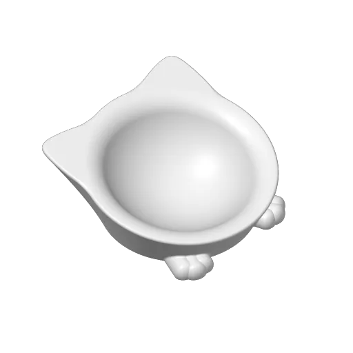 Cute cat bowl, another view - Cat Bowls & Feeders, cool