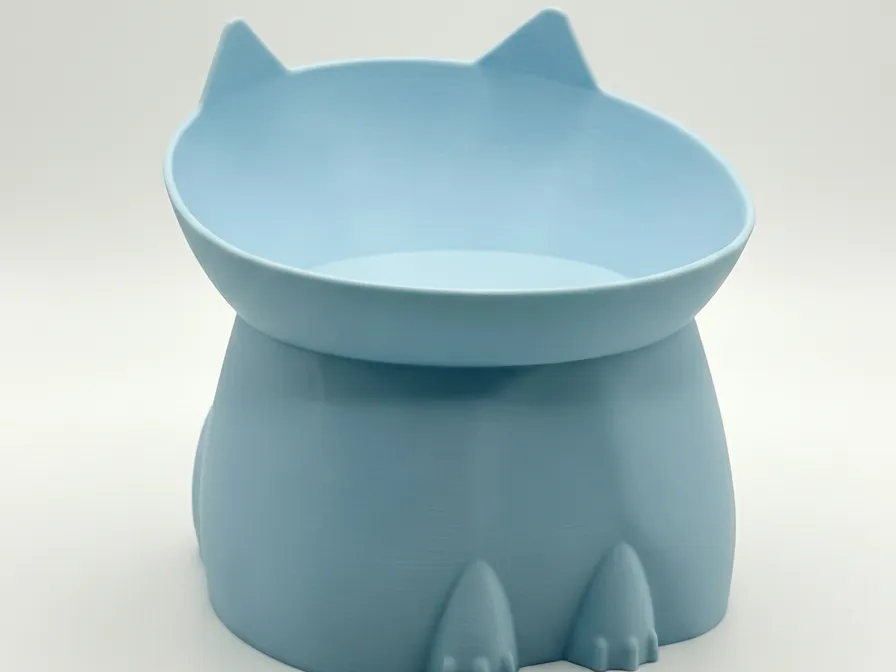Cute Cat Bowl. Elevated Cat Feeding Bowl