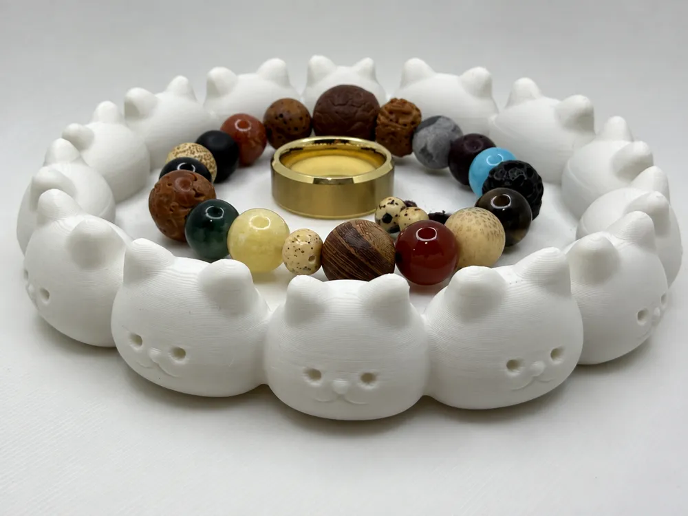 Cute Cat Jewelry Tray, photo 2 of 4 - Cute Cat Jewelry Tray Storage & Organisation