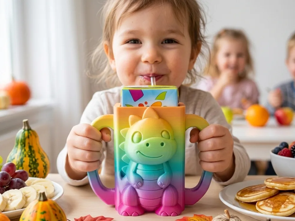 Cute Dino Juice Box Holder with Handles for Kids - Other Toys & Games, in stock in India