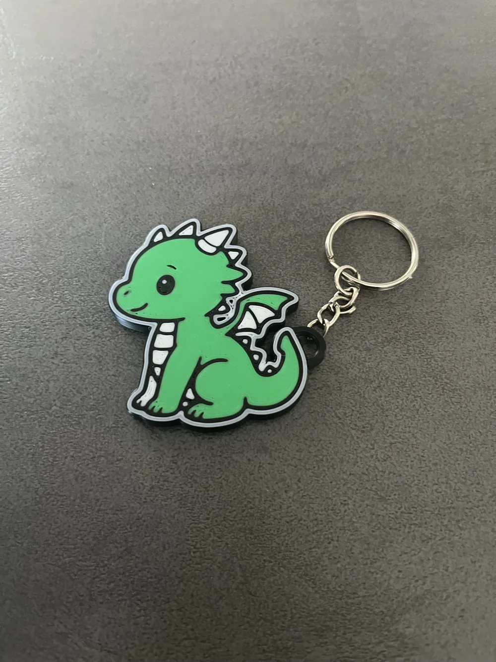 Cute Dragon Keychain, photo 2 of 4 - Cute Dragon Keychain Keychains