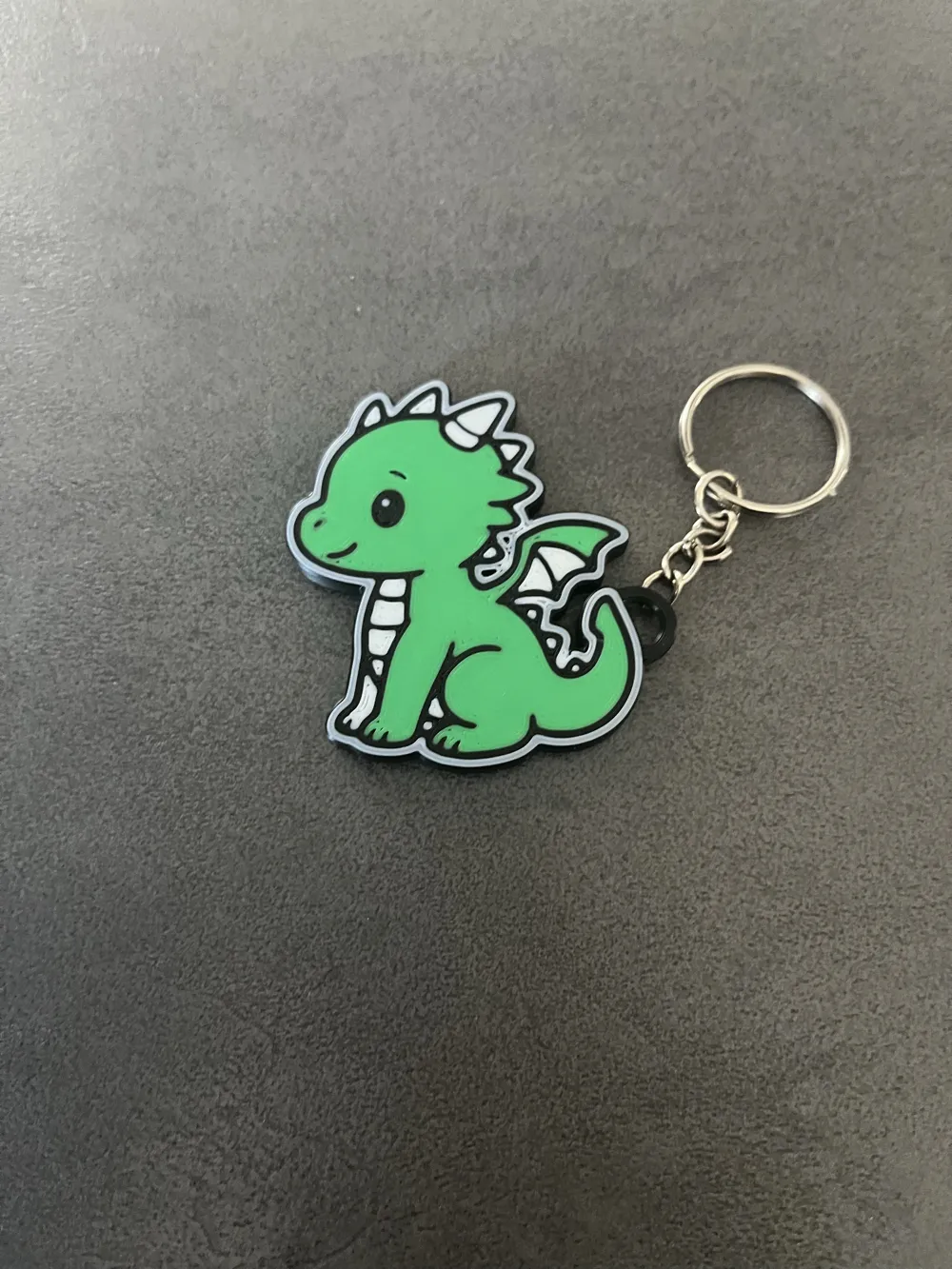 Cute Dragon Keychain, photo 3 of 4 - Cute Dragon Keychain Keychains