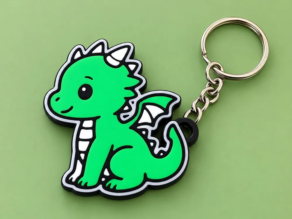 Cute Dragon Keychain - Flexi & Articulated Keychains, in stock in India