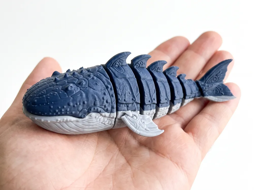 Cute Flexi Armored Whale, photo 4 of 4 - Cute Flexi Armored Whale Fidget & Sensory Toys