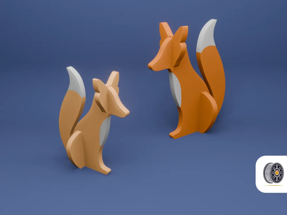 Cute Fox Kit Card Ready, two sizes, photo 3 of 4 - Cute Fox Kit Card Ready, two sizes Toys & Games