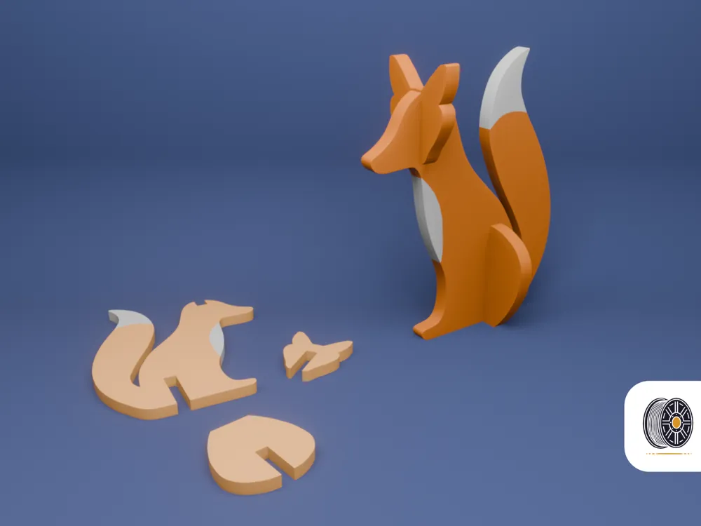 Cute Fox Kit Card Ready, two sizes, photo 4 of 4 - Cute Fox Kit Card Ready, two sizes Toys & Games