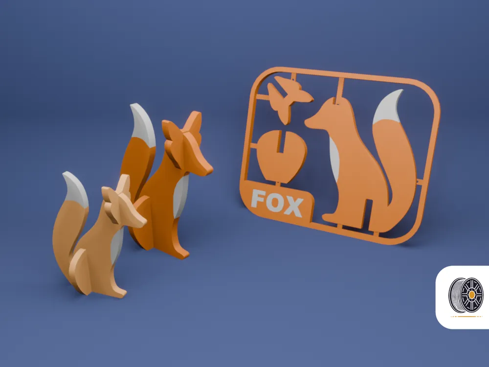 Cute Fox Kit Card Ready, two sizes - Construction Sets, in stock in India