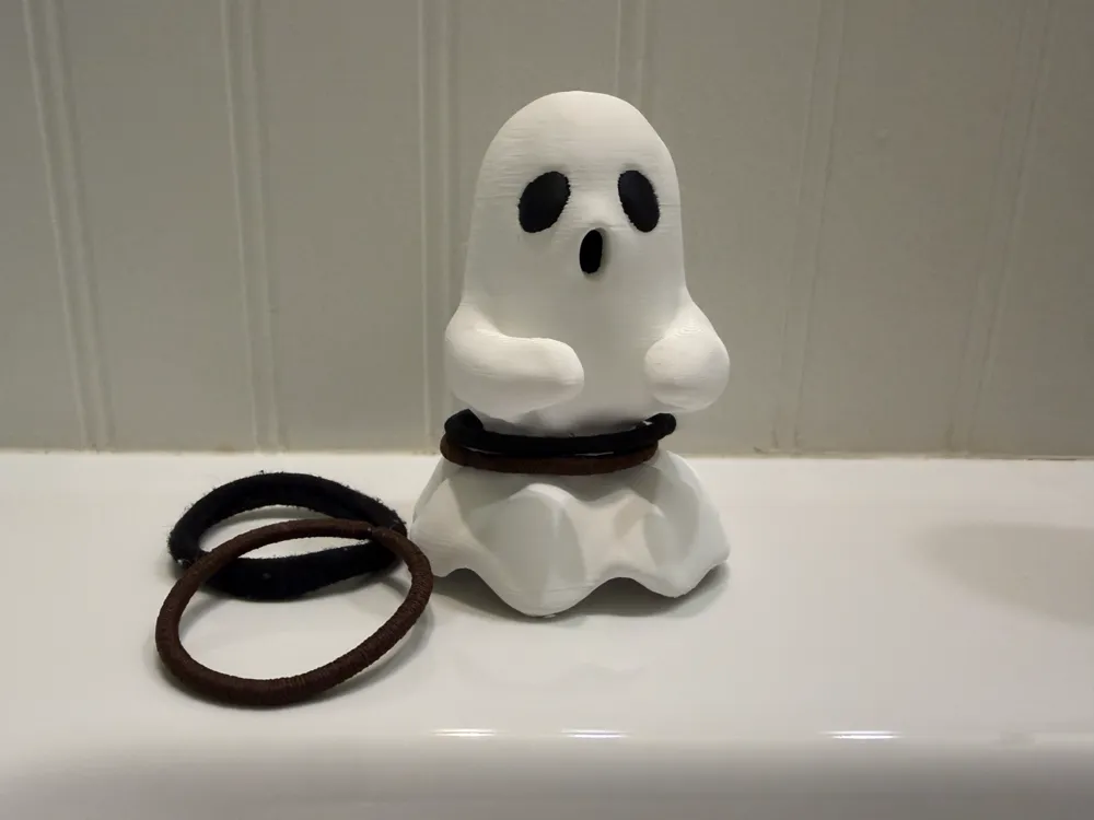 Cute Ghost Hair Tie Holder, photo 4 of 4 - Cute Ghost Hair Tie Holder Household