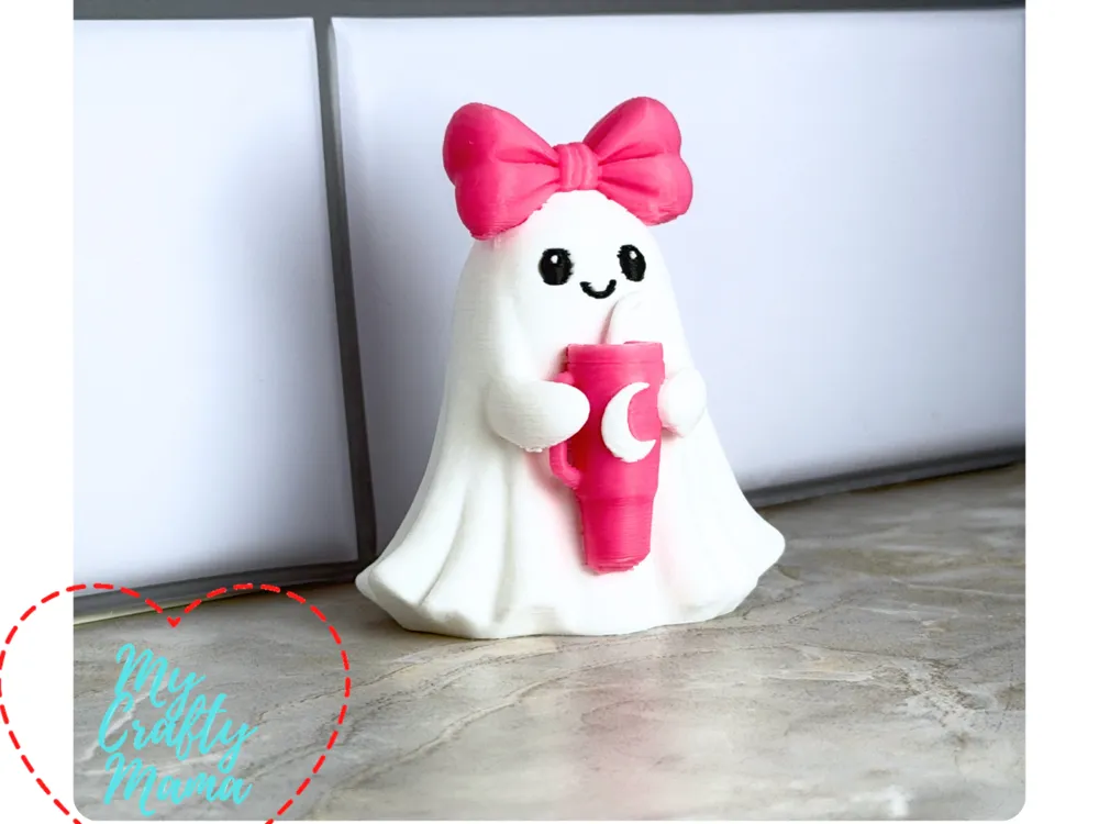 Cute Girl Ghost with Tumbler, photo 4 of 4 - Cute Girl Ghost with Tumbler Household