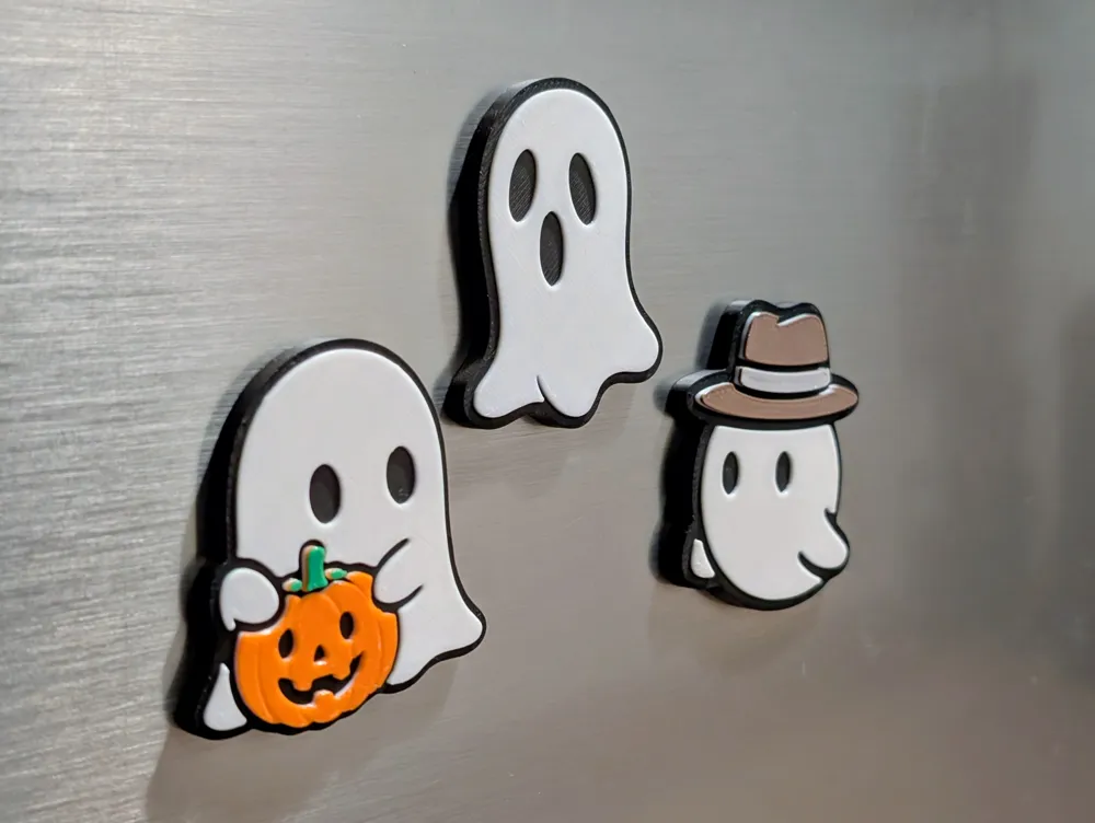 Cute Halloween Ghosts Magnet Set, photo 2 of 4 - Cute Halloween Ghosts Magnet Set Household