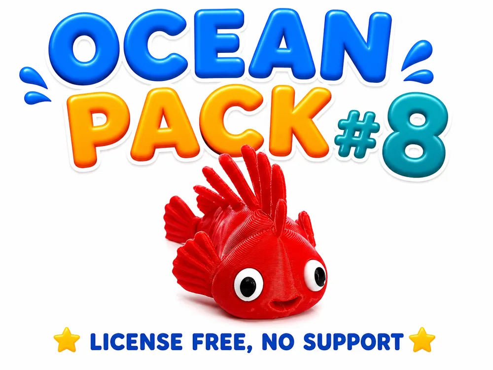 Cute Lionfish, Ocean Pack #8, photo 4 of 4 - Cute Lionfish, Ocean Pack #8 Miniatures
