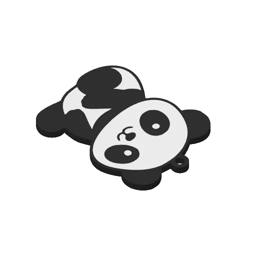 Cute Panda Baby Ornament, another view - Bear & Panda Figurines, gift idea