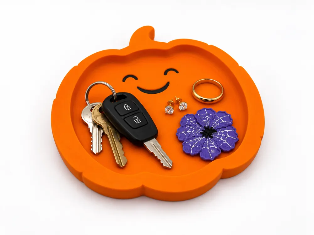Cute Pumpkin Catchall Tray Halloween Autumn Decor, photo 4 of 4 - Cute Pumpkin Catchall Tray Halloween Autumn Decor Household