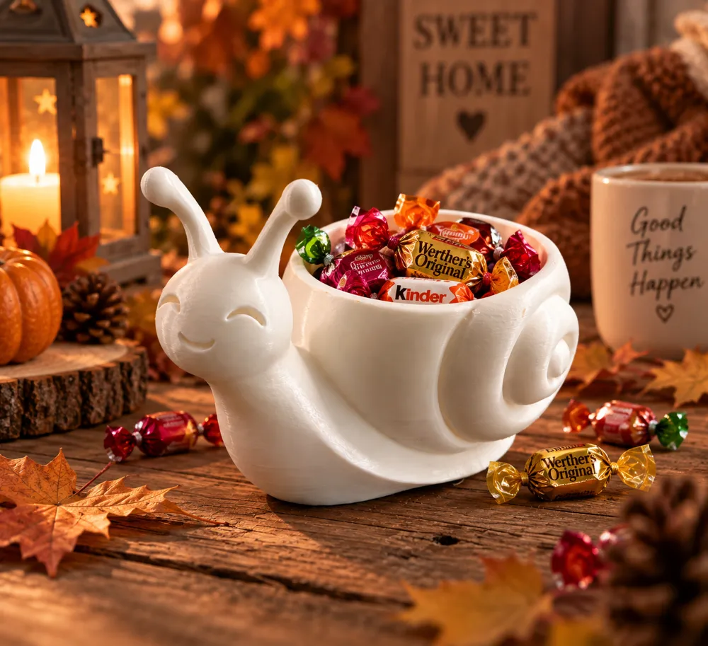 Cute Snail, Planter & Candy Bowl, photo 2 of 4 - Cute Snail, Planter & Candy Bowl Household