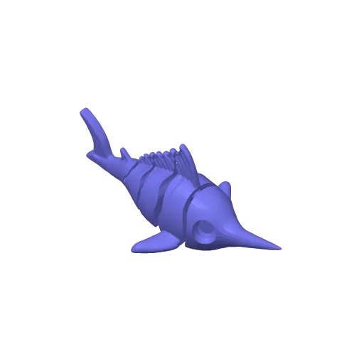 Cute Swordfish, Ocean Pack #16, photo 4 of 4 - Cute Swordfish, Ocean Pack #16 Miniatures