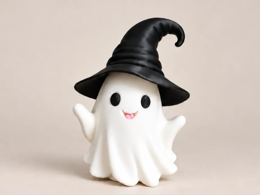 Cute Witch Ghost, Halloween Figurine, photo 4 of 4 - Cute Witch Ghost, Halloween Figurine Household